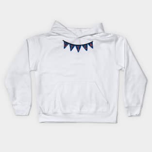 Utica Banner (blue) Kids Hoodie